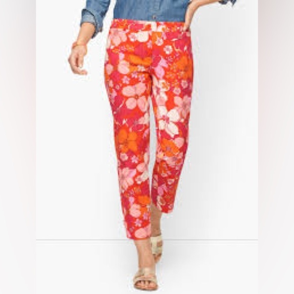Talbots PERFECT CROPS - TOSSED FLOWERS
